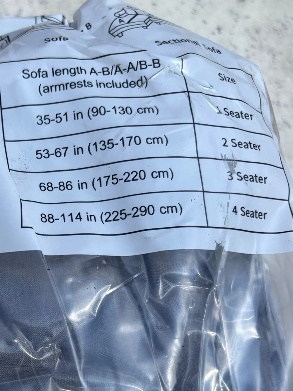 🎉NWT🎉Gray Stretch Sofa Slipcover - Brand New in Packaging